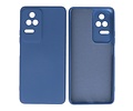 Fashion Backcover Telefoonhoesje - Color Hoesje - Geschikt voor Xiaomi Poco F4 - Navy