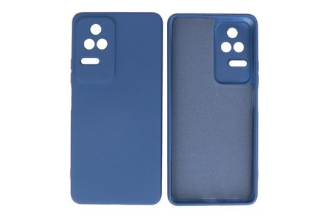 Fashion Backcover Telefoonhoesje - Color Hoesje - Geschikt voor Xiaomi Poco F4 - Navy