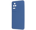 Fashion Backcover Telefoonhoesje - Color Hoesje - Geschikt voor Xiaomi Poco F4 - Navy