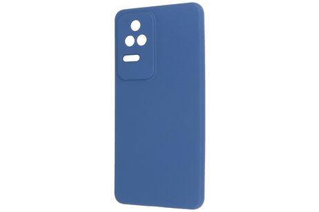 BAOHU Fashion Backcover Telefoonhoesje - Color Hoesje - Geschikt voor Xiaomi Poco F4 - Navy
