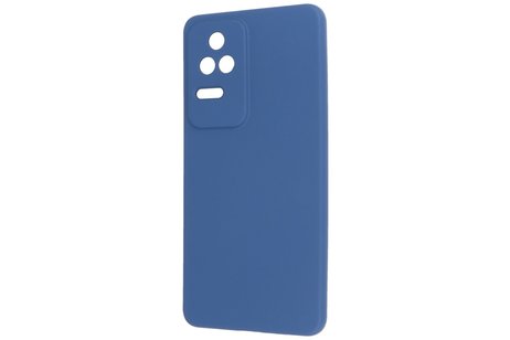 Fashion Backcover Telefoonhoesje - Color Hoesje - Geschikt voor Xiaomi Poco F4 - Navy