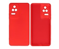 Fashion Backcover Telefoonhoesje - Color Hoesje - Geschikt voor Xiaomi Poco F4 - Rood