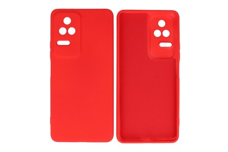 Fashion Backcover Telefoonhoesje - Color Hoesje - Geschikt voor Xiaomi Poco F4 - Rood