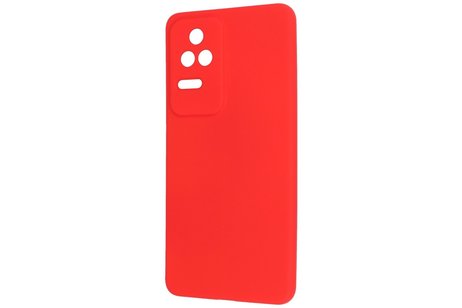 Fashion Backcover Telefoonhoesje - Color Hoesje - Geschikt voor Xiaomi Poco F4 - Rood