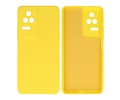 Fashion Backcover Telefoonhoesje - Color Hoesje - Geschikt voor Xiaomi Poco F4 - Geel