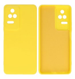 BAOHU Xiaomi Poco F4 Hoesje Fashion Backcover Telefoonhoesje Geel