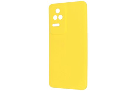 BAOHU Fashion Backcover Telefoonhoesje - Color Hoesje - Geschikt voor Xiaomi Poco F4 - Geel