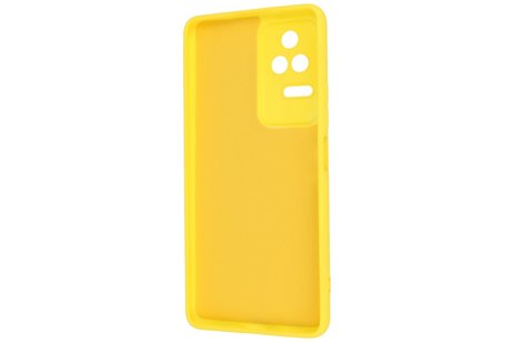 Fashion Backcover Telefoonhoesje - Color Hoesje - Geschikt voor Xiaomi Poco F4 - Geel