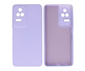 Fashion Backcover Telefoonhoesje - Color Hoesje - Geschikt voor Xiaomi Poco F4 - Paars