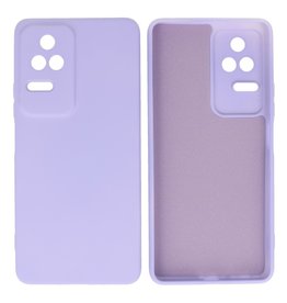 Xiaomi Poco F4 Hoesje Fashion Backcover Telefoonhoesje Paars