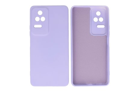 Fashion Backcover Telefoonhoesje - Color Hoesje - Geschikt voor Xiaomi Poco F4 - Paars