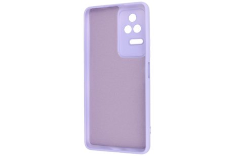 Fashion Backcover Telefoonhoesje - Color Hoesje - Geschikt voor Xiaomi Poco F4 - Paars