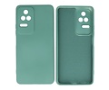 Fashion Backcover Telefoonhoesje - Color Hoesje - Geschikt voor Xiaomi Poco F4 - Donker Groen