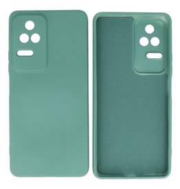 Xiaomi Poco F4 Hoesje Fashion Backcover Telefoonhoesje Donker Groen