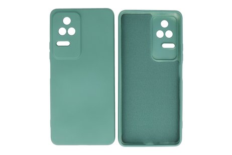 BAOHU Fashion Backcover Telefoonhoesje - Color Hoesje - Geschikt voor Xiaomi Poco F4 - Donker Groen