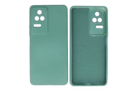 Fashion Backcover Telefoonhoesje - Color Hoesje - Geschikt voor Xiaomi Poco F4 - Donker Groen