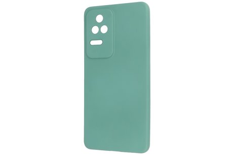 Fashion Backcover Telefoonhoesje - Color Hoesje - Geschikt voor Xiaomi Poco F4 - Donker Groen