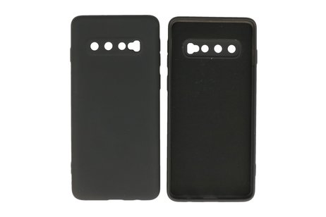 BAOHU Fashion Backcover Telefoonhoesje - Color Hoesje - Geschikt voor Samsung Galaxy S10 - Zwart