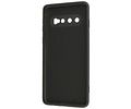 Fashion Backcover Telefoonhoesje - Color Hoesje - Geschikt voor Samsung Galaxy S10 - Zwart