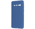 BAOHU Fashion Backcover Telefoonhoesje - Color Hoesje - Geschikt voor Samsung Galaxy S10 - Navy