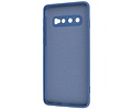 Fashion Backcover Telefoonhoesje - Color Hoesje - Geschikt voor Samsung Galaxy S10 - Navy