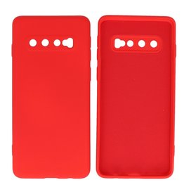 BAOHU Samsung Galaxy S10 Hoesje Fashion Backcover Telefoonhoesje Rood