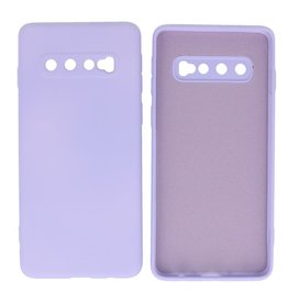 BAOHU Samsung Galaxy S10 Hoesje Fashion Backcover Telefoonhoesje Paars