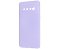 Fashion Backcover Telefoonhoesje - Color Hoesje - Geschikt voor Samsung Galaxy S10 - Paars