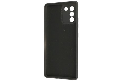 BAOHU Fashion Backcover Telefoonhoesje - Color Hoesje - Geschikt voor Samsung Galaxy S10 Lite - Zwart