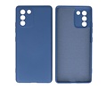 BAOHU Fashion Backcover Telefoonhoesje - Color Hoesje - Geschikt voor Samsung Galaxy S10 Lite - Navy