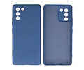 Fashion Backcover Telefoonhoesje - Color Hoesje - Geschikt voor Samsung Galaxy S10 Lite - Navy