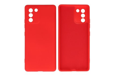 Fashion Backcover Telefoonhoesje - Color Hoesje - Geschikt voor Samsung Galaxy S10 Lite - Rood