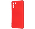 Fashion Backcover Telefoonhoesje - Color Hoesje - Geschikt voor Samsung Galaxy S10 Lite - Rood