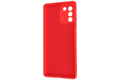 Fashion Backcover Telefoonhoesje - Color Hoesje - Geschikt voor Samsung Galaxy S10 Lite - Rood