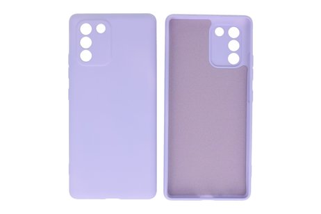 BAOHU Fashion Backcover Telefoonhoesje - Color Hoesje - Geschikt voor Samsung Galaxy S10 Lite - Paars