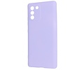 Fashion Backcover Telefoonhoesje - Color Hoesje - Geschikt voor Samsung Galaxy S10 Lite - Paars