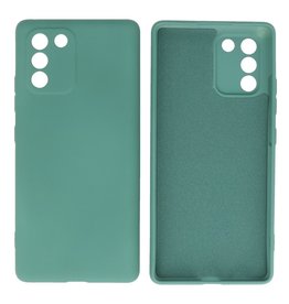 BAOHU Samsung Galaxy S10 Lite Hoesje Fashion Backcover Telefoonhoesje Donker Groen