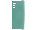 BAOHU Fashion Backcover Telefoonhoesje - Color Hoesje - Geschikt voor Samsung Galaxy S10 Lite - Donker Groen