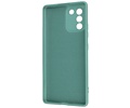 BAOHU Fashion Backcover Telefoonhoesje - Color Hoesje - Geschikt voor Samsung Galaxy S10 Lite - Donker Groen