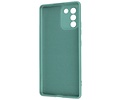 Fashion Backcover Telefoonhoesje - Color Hoesje - Geschikt voor Samsung Galaxy S10 Lite - Donker Groen