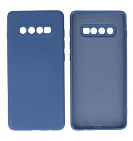 BAOHU Samsung Galaxy S10 Plus Hoesje Fashion Backcover Telefoonhoesje Navy