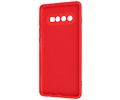 Fashion Backcover Telefoonhoesje - Color Hoesje - Geschikt voor Samsung Galaxy S10 Plus - Rood