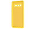 BAOHU Fashion Backcover Telefoonhoesje - Color Hoesje - Geschikt voor Samsung Galaxy S10 Plus - Geel
