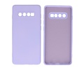 Fashion Backcover Telefoonhoesje - Color Hoesje - Geschikt voor Samsung Galaxy S10 Plus - Paars