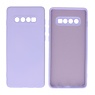 BAOHU Samsung Galaxy S10 Plus Hoesje Fashion Backcover Telefoonhoesje Paars