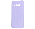 Fashion Backcover Telefoonhoesje - Color Hoesje - Geschikt voor Samsung Galaxy S10 Plus - Paars