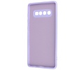 Fashion Backcover Telefoonhoesje - Color Hoesje - Geschikt voor Samsung Galaxy S10 Plus - Paars