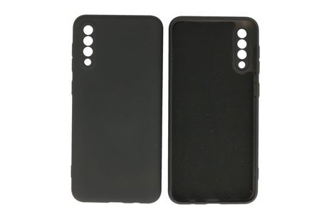 Fashion Backcover Telefoonhoesje - Color Hoesje - Geschikt voor Samsung Galaxy A50/s - Zwart