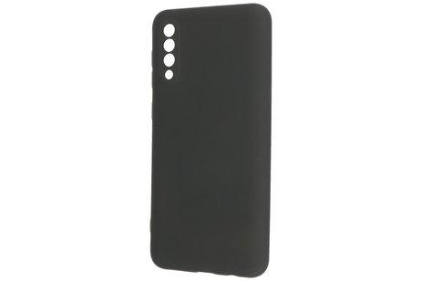 Fashion Backcover Telefoonhoesje - Color Hoesje - Geschikt voor Samsung Galaxy A50/s - Zwart