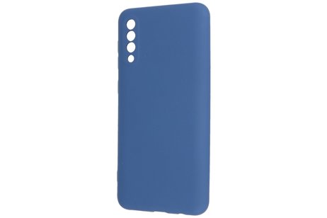 Fashion Backcover Telefoonhoesje - Color Hoesje - Geschikt voor Samsung Galaxy A50/s - Navy